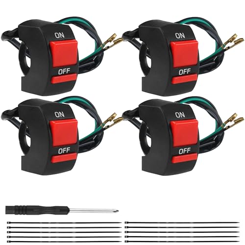 Image of 4PCS 7 /8 Dirt Bike Kill Switch for Predator 212cc Mini Bike | On Off 196cc 97cc Coleman CT100U CT200U BT200X Baja Warrior MB200 DB30 Motovox CRF50 XR50 TaoTao Coolster Apol