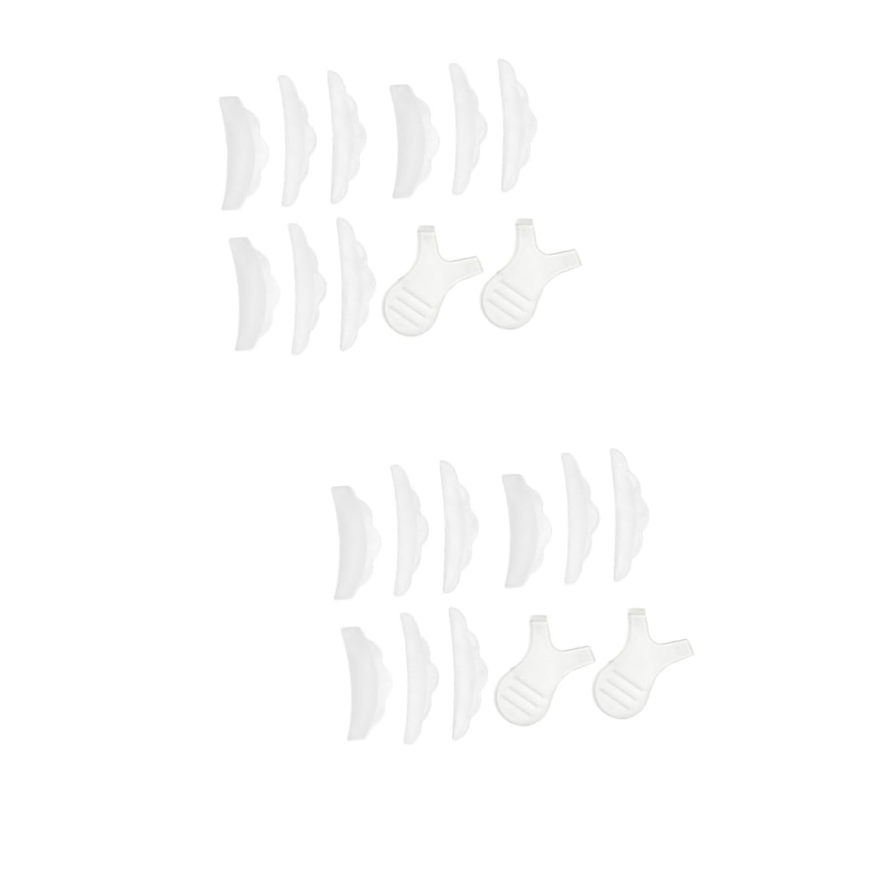 Beatifufu 2 Sets Lash Extension Tools Eyelash Kits Extensions Kit Safe Silicone Pads