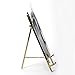 TOPNIKE Table Top Easel, Art Display Easels, Brass Plate Stands for Display, 10 Inch, 250MM