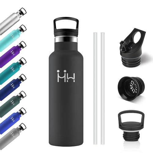 Botella Termica Niños 500ml, Botella Termica con Pajita, Cantimplora Termo con Doble Aislamiento, sin BPA, Fácil de llevar, Termo para Dióxido de Carbono, Camping, Escuela, Fitness, Bicicleta