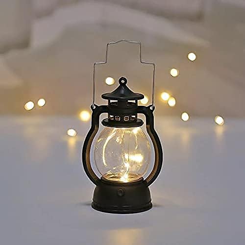 Image of Satyam Kraft 2 Pcs Flameless and Smokeless Acrylic Antique LED Lantern Hurricane Lamp and Wall Hanging Led Candle Light Holder for Home,Wedding,Living Room,Decorations Valentine(Yellow) (Color 9)