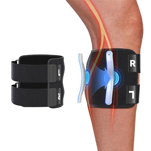 Diyxisk Sciatique Attelle Genou, Massage Genouillères, Orthèse de Soulagement de la Douleur Sciatique, Idéal pour le Travail de Bureau, la Marche Ou une Activité Physique Légère