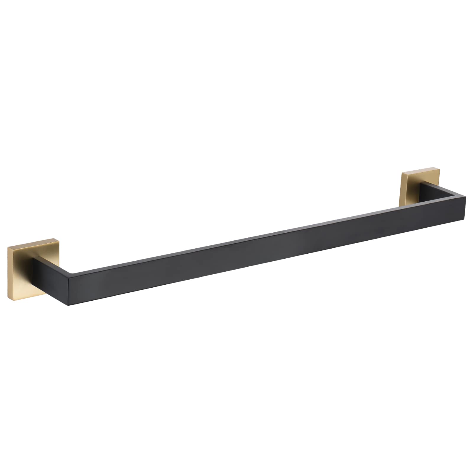 TNOMS Black&Gold Single Towel Bar Bathroom Hardware Accessories Towel Holder for Bathroom,Wall Mount Stainless Steel 23.6 in