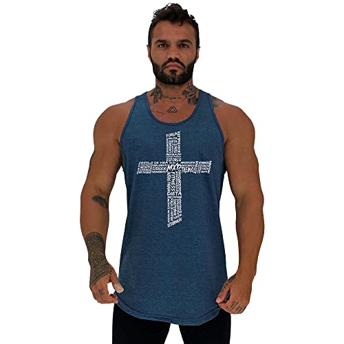 Kit 4 Regatas Longline Masculina MXD Conceito Academia Musculação Treino Gym Cavada Tank (G, Opção 0