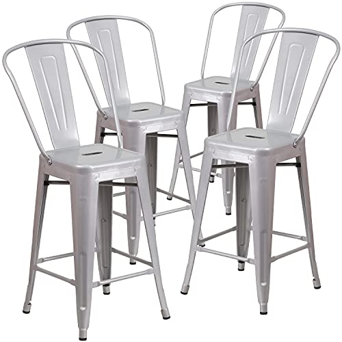 Flash Furniture Lily Commercial Grade 4 Pack 24