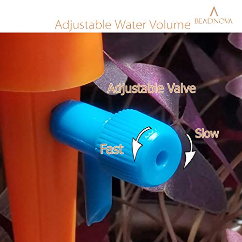 BEADNOVA-Plant-Self-Watering-Spikes-Automatic-Irrigation-Equipment-Adjustable-Self-Watering-Spikes-for-Plants-with-Slow-Release-Control-Valve-Orange-Green-6pcs BEADNOVA-Plant-Self-Watering-Spikes-Automatic-Irrigation-Equipment-Adjustable-Self-Watering-Spikes-for-Plants-with-Slow-Release-Control-Valve-Orange-Green-6pcs