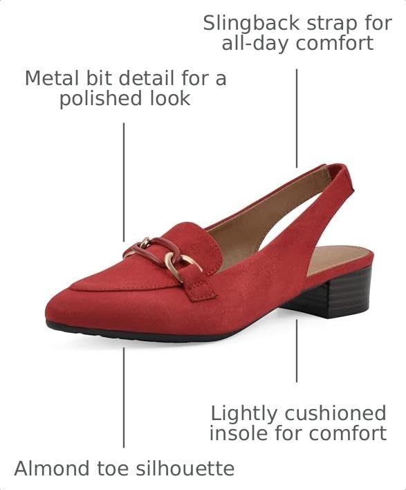 Image of WHITE MOUNTAIN Women's Boreal Low Block Loafer Heel
