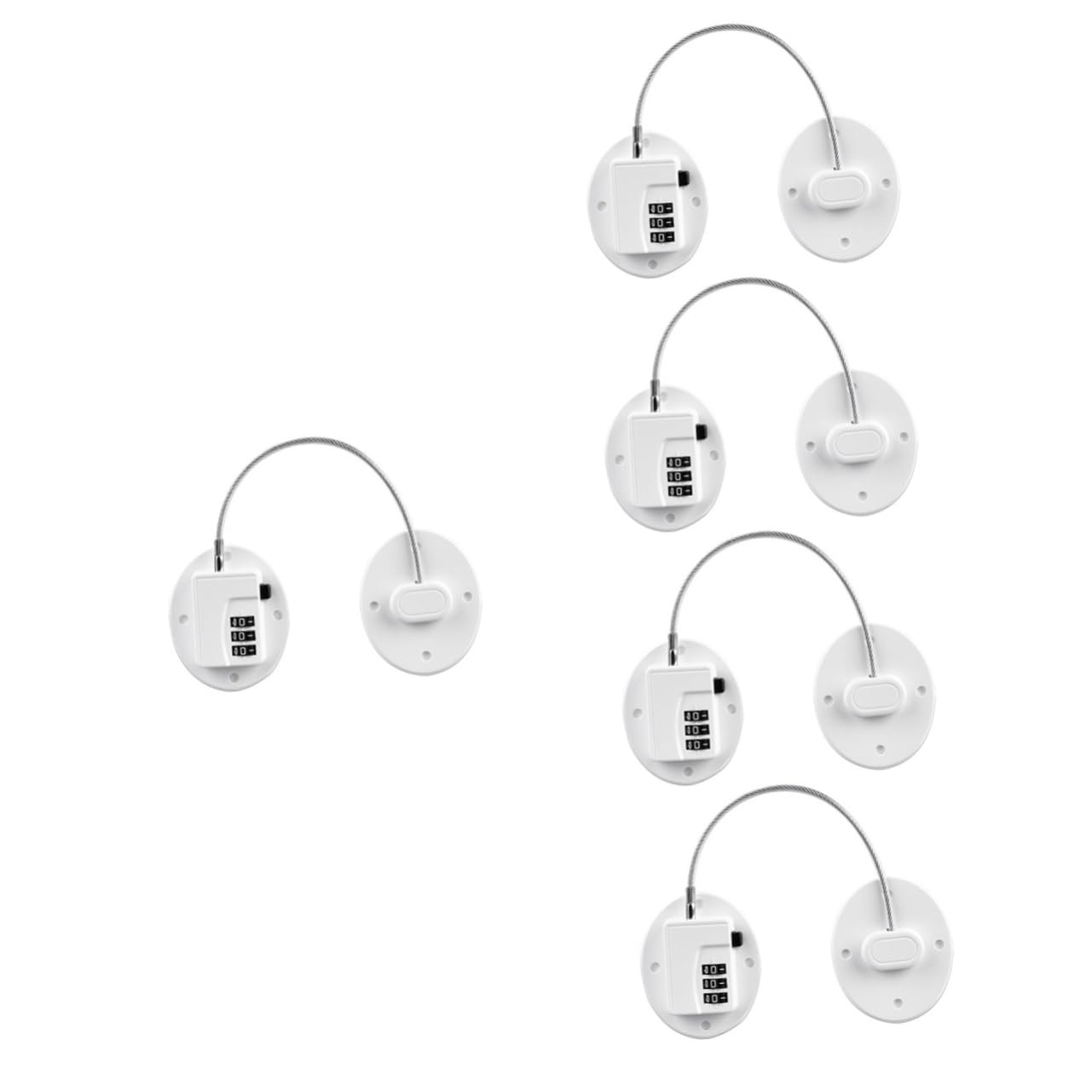 jojofuny 5pezzi Serratura Digitale Combinata Per Frigorifero Sicurezza Facile Da Usare Protezione Per Famiglie e Infanti Design Resistente e Durevole