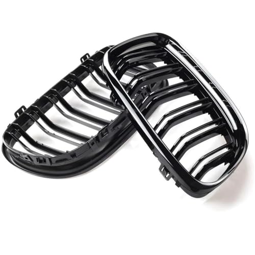 Calandre pour BMW Série 3 E90 E91 2009-2012 berline en noir brillant - 3