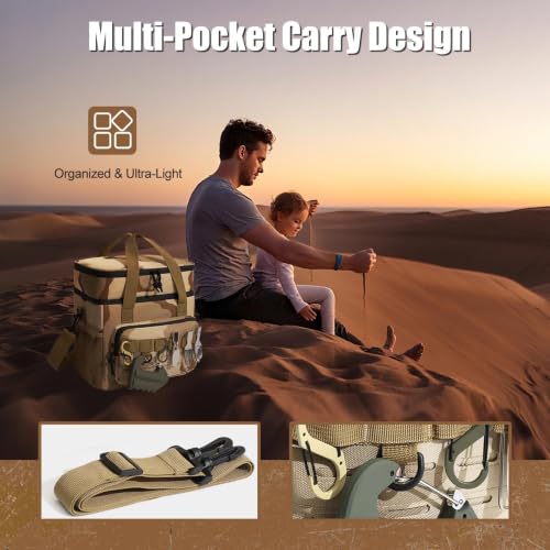 Image of Backpack Cooler Insulated Leakproof, Soft Cooler for Outdoor Camping Hiking