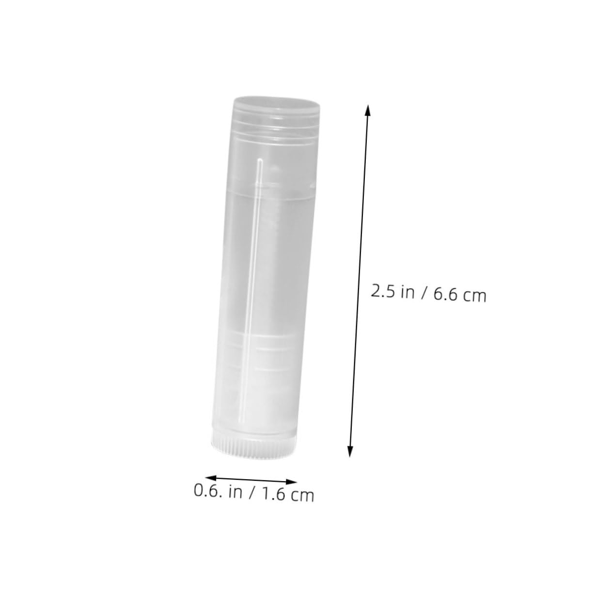 Gatuida Tubetti per Balsamo Labbra in Pp Trasparenti 100 Pezzi Leggeri Design Umanoide per Conservazione e Uso Creativo per Balsamo e Crema Labbra Fai da Te
