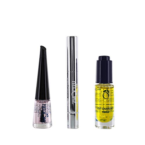 Herome 3-in-1 Maniküre Set mit Nagelhärter & Nagelöl -1 set- verstärkt beschädigten Nägel (Nail Essentials Set Rosa) – Bild 5