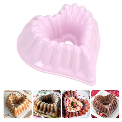 Heart Cake Pan, Aluminium Heart Shaped Cake Mold Nonstick Baking Mold Dishwasher Safe Fluted Cake Pan for Valentine’s Day Birthday Wedding Christmas (Pink) by BJSSBJH - Image 8