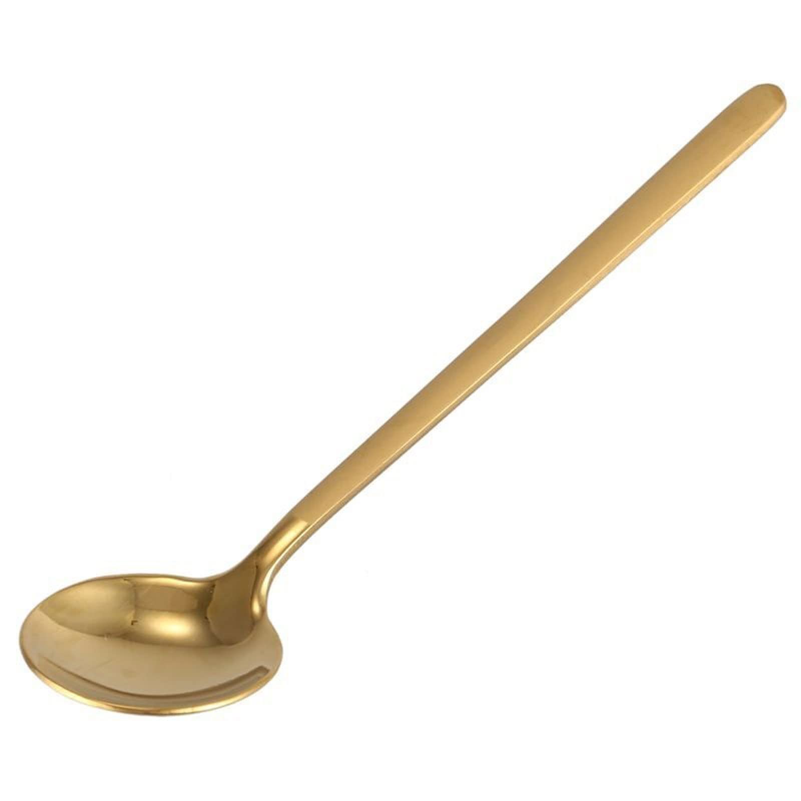 JINGYAN Cuillères 12pcs / Set Forme Ronde cuillère à café en Acier Inoxydable Mini cuillère à café de cuillère cuillère cuillère crème glacée Soupe cuillère cuillère Accessoires de Cuisine