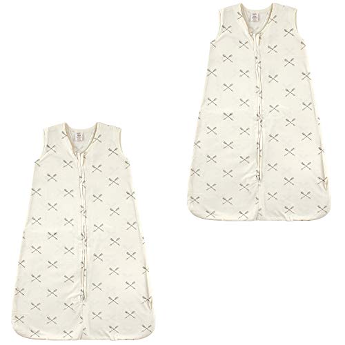Image of Touched by Nature Baby Organic Cotton Sleeveless Wearable Sleeping Bag, Sack, Blanket, Arrows 2-Pack, 0-6 Months