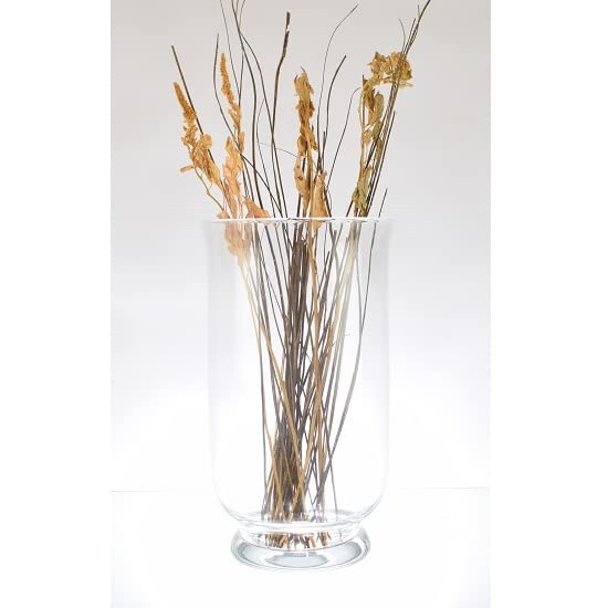 Portavelas grande de cristal de 30 cm