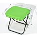 rockible Camping Stool, Portable Folding Stool, Folded Zipper Handbag Compact Outdoor Footstool, Folding Chair for Gardening Barbecue, Green