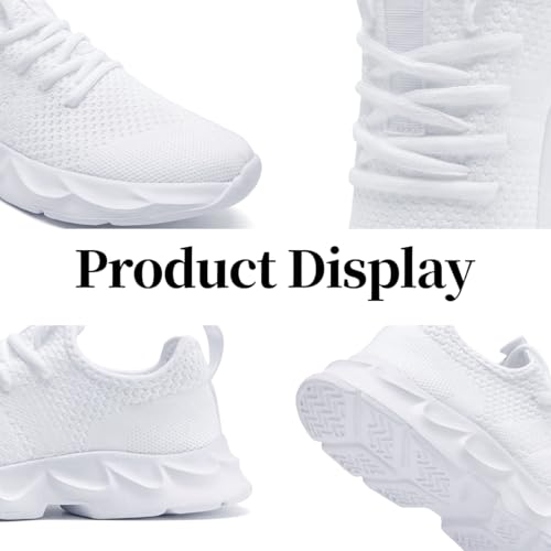 Image of Womens Walking Shoes Slip on Running Tennis Sneakers Non Slip Workout Athletic Gym Sports Breathable Mesh Lightweight Comfortable Fashion Casual Soft Sole