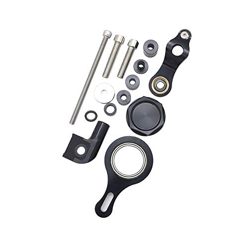 VISLONE Damper Bracket Steering Damper Bracket Mount Kit Motorcycle Steering Damper Stabilizer Mounting Bracket Replacement for Yamaha YZF R6 2006-2017 R1 2009-2011