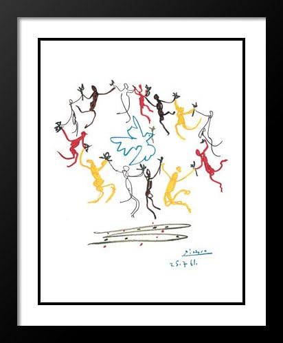 The Dance Of Youth 20x23 Framed and Double Matted Art Print by Pablo Picasso