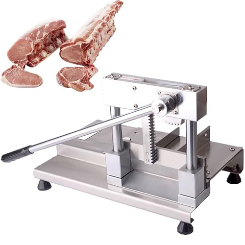 Cortador manual de carne de acero inoxidable, cortador de costillas eficiente para uso doméstico y comercial, ideal para cortar pescado, pollo, carne de res y verduras