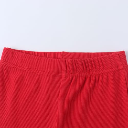 Spring&Gege Girls Ribbed Bell Bottoms Fall Flare Leggings Pants (5-12 Years)3