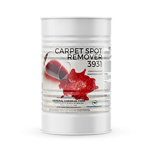 CarpetGeneral - Carpet Spot Remover - Multi-Surface Carpet Stain Cleaner - Citrus Fragrance - Residential and Commercial Use - For Heavy-Duty Stains - Professional Grade - 55 Gallon Drum