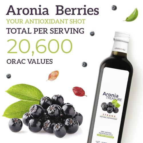 [2 x Aronia Treasure] 100% Aronia (Chokeberry) Berry Juice : 1 month supply, 1 shot per a day - Say YES to reovery, energy and protection - Thumbnail 2