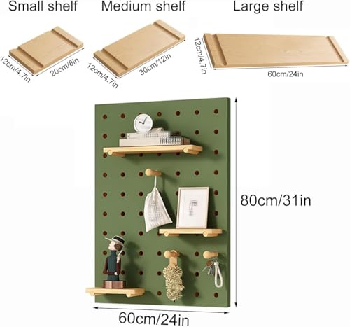Holzlochbrett-Set – multifunktionaler Organizer mit Zubehör für Büro, Gaming, Basteln und Werkzeugaufbewahrung – perfekt für Schreibtische und kreative Arbeitsbereiche