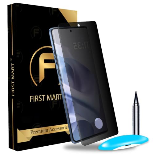Image of FIRST MART UV Privacy Tempered Glass for Motorola G96 | Anti-Spy 9H Curved Screen Protector, Edge-to-Edge, Case-Friendly | 1 Pack