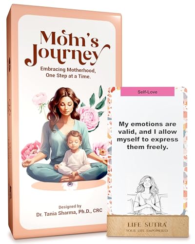 Life Sutra Mom’s Journey Affirmation Cards for New Moms– 80 Positive Cards for New & Expecting Moms – Postpartum Emotional Support, Self-Love, Mindfulness & Stress Relief – Thoughtful New Mom Gift