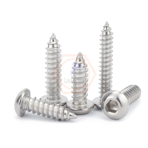Tornillos autorroscantes de acero inoxidable M4x25mm 50 pcs miniatura 5