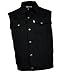 Produktbild WESTERN-SPEICHER Jeansweste Herren Denim Biker Weste Kutte schwarz Größe 2XL