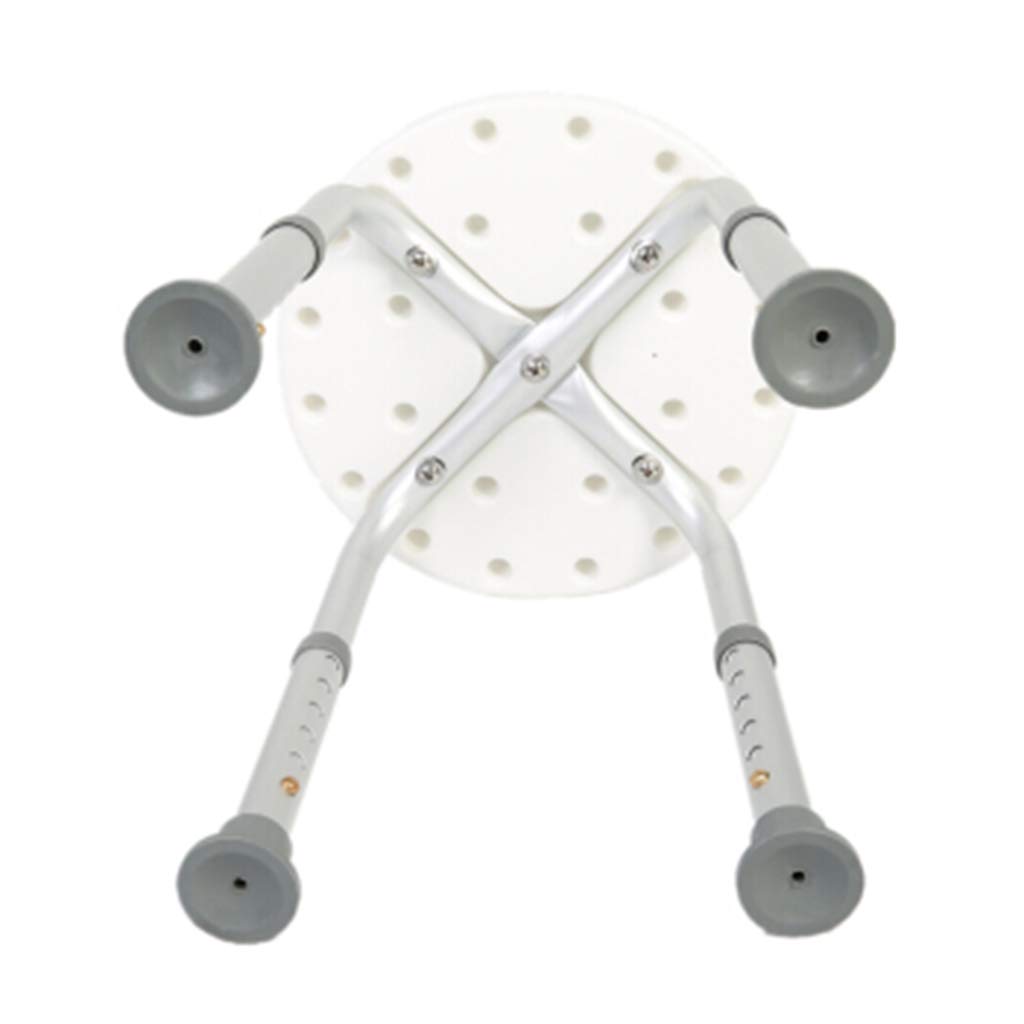 CHEWYNP Taburete de baño Taburete Redondeado para baño/Ducha Asiento de baño portátil Bañera Ducha Silla elevadora con Almohadilla Antideslizante para Las piernas Ayuda para discapacitados