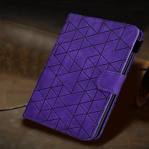 Funda para tableta Kindle Fire 7 2022 con soporte multiángulo y cuero protector 7