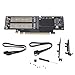 RiToEasysports Cards Reader Double Heat Dissipation M.2 NVME A PCIE X4/X8/X16 NGFF MSATA Converter Expansion for Transfer Efficient Efficient Data