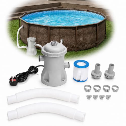 Vikye 330 Gallons Ground Pool Filter Pump Efficiently Swimming Pool Cartridge Filter Pump Pool Filter Ground Pool Cartridge Filter Pump System