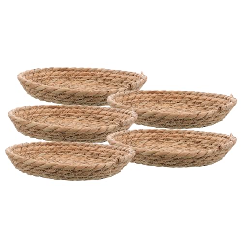 Happyyami 5stücke Geflochtenes Hühnerschlafnest Aus Stroh Für Kleine Haustiere Hühnernestbett Zum Brüten Und Eierlegen Schlafhütte Für Garten Und Bauernhof