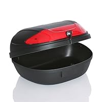 TRESKO XXL Topcase Motorradkoffer - passend für 2 Helme, Top case 48L, für Roller, Motorrad, Mofa & Quad – Ansicht 2