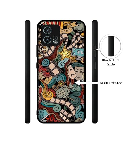 Image of Movies Design Premium 2D Printed Metal Back Case Cover for Motorola Moto G72 4G