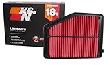 K&N Engine Air Filter: Long Life 18,000 Mile Replacement Air Filter: Compatible with 2012-2018 Honda/Acura L4 1.8/2.0 L (Civic, ILX), KNA-2468