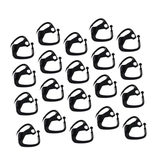 UPKOCH 20 Piezas Accesorios gancho titulares netos Suministros de jardín Accesorios para invernaderos sujetar los ganchos de la red de sombra accesorios colgantes de invernadero Black