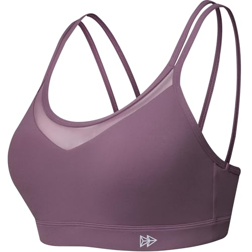 Image of Yvette Sports Bra Lightweight Cloud Series for Women Mesh Splicing Style