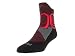 Nike Men's Hyper Elite High-Quarter Cushioned Socks Large (shoe size 8-12) (Black/Red)