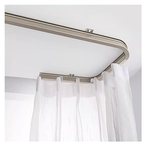 Rail de rideau flexible de 9,1 m pliable et découpable pour fixation au plafond
