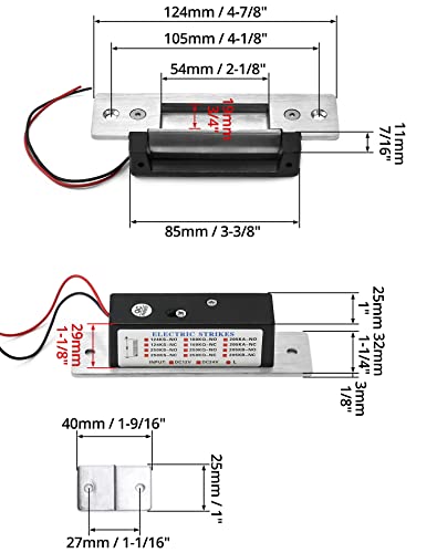 Verrouillage de porte électrique 12VDC QWORK robuste pour sécuriser votre accès - 7