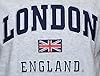 GWCC Unisex London England Hoodie – Grey & Navy Hooded Sweatshirt with Union Jack Embroidery | Casual Jumper for Men & Women, Sizes XS–4XL (UK, Alpha, L, Regular, Regular, Sports Grey) #3
