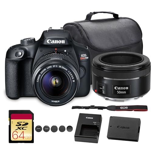 Cámara DSLR Canon EOS Rebel T100 con lentes y accesorios miniatura 1