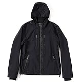 [Pajar] パジャール WYNDHAM パッカブル レインジャケット レインパーカー マウンテン アウトドア フィッシング ウェア (BLACK, S)