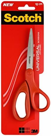 Scotch 1407 Universal Scissors , 18cm - Red